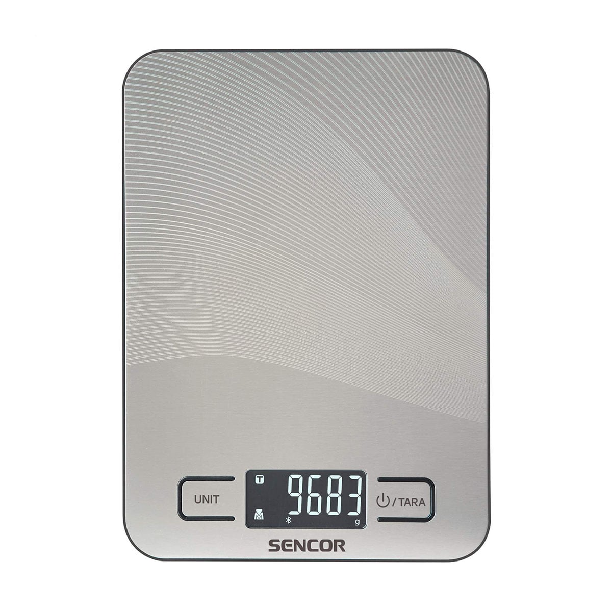 Ваги кухонні Sencor Metallic Smart Bluetooth Kitchen Scale, сірі (SKS8080)